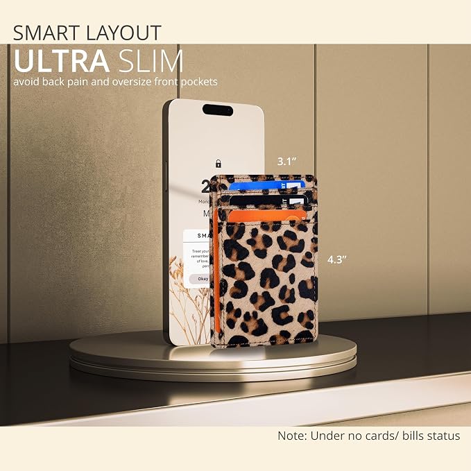 Oak Leathers Leather Slim Wallet Unisex - RFID Minimalist Card Holder - Image 3