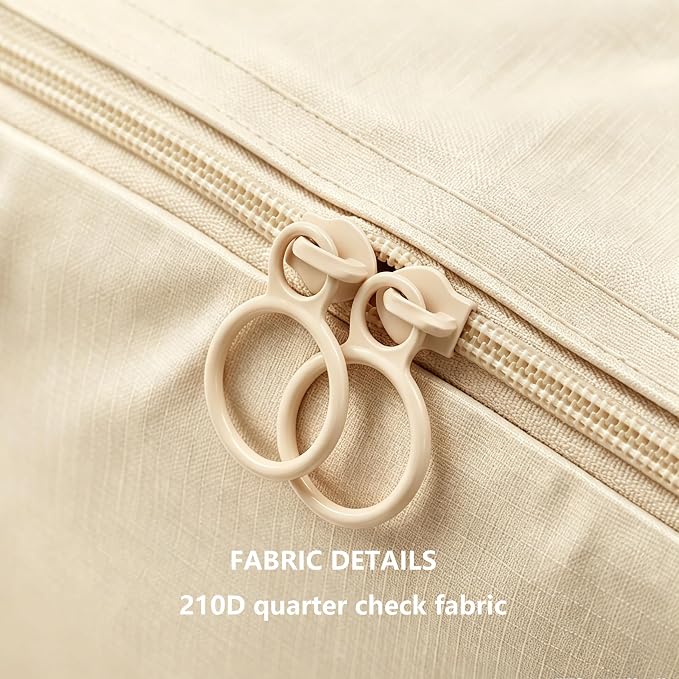 6 Set Packing Cubes, Luggage Packing Organizers for Travel Accessories, Carry on Suitcase Organizer Bags, Travel Essentials Luggage Accessories for Cruise Ship (Beige) - Image 7