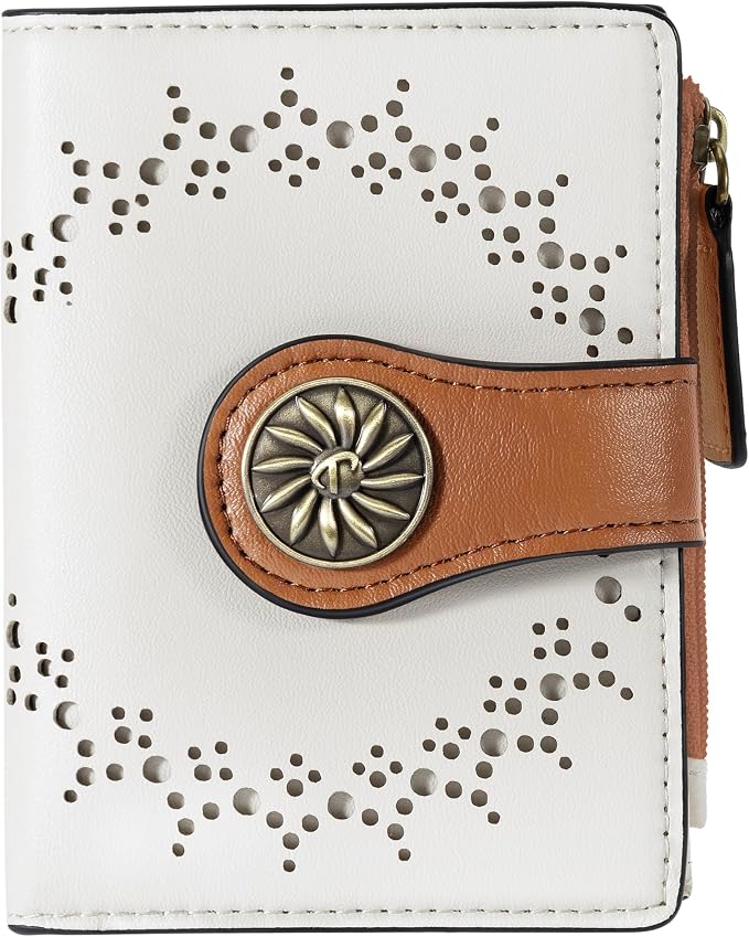 Tipmile Small Wallet for Women Bifold RFID Blocking Card Holder Leather Wallets with Zipper Coin Pocket by Tipmile