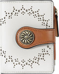 Tipmile Small Wallet for Women Bifold RFID Blocking Card Holder Leather Wallets with Zipper Coin Pocket by Tipmile