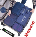 Mossio 7 Set Packing Cubes with Shoe Bag - Compression Travel Luggage Organizer by Mossio