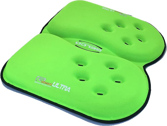 GSeat Ultra Large Gel and Foam Coccyx Seat Cushion for Back Pain Relief, Sciatica, Low Back, Tailbone-Pain, Pressure Relief, Seat Pad for Office, Home, Driving, Meditation Anywhere You Sit.(Green) by GSeat