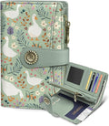 Goose Wallet Women RFID Bifold, Passport Holder Credit Card Holder | 6.7" x 4.4" x 1.3" Travel billfold, Zipper Coin Pocket, PU Leather Clutch, Purse, ID Window, Pen Holder, Gift for Ladies Girl by Mavellin