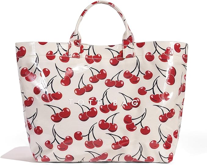 Lushandy PVC Tote Bag for Women Jelly Beach Bag Top Handle Hobo Handbag | Water-Resistant, Wipe Clean, Lightweight by Lushandy