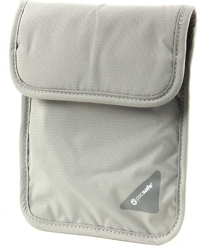 Pacsafe Coversafe X75 Anti-Theft RFID Blocking Neck Pouch, Neutral Grey by Pacsafe