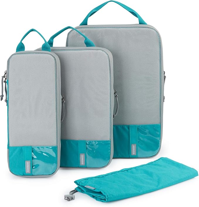 BAGSMART Compression Packing Cubes for Travel Essentials | 14 Set /6 Set /4 Set/2 Set, Lightweight, Durable by BAGSMART