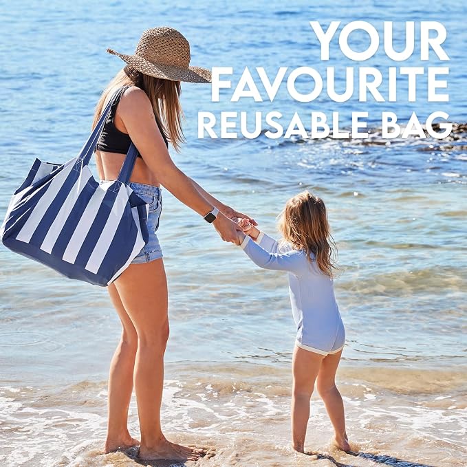 Dock & Bay Everyday Beach Tote Bag - Reusable Carrier Bag for Daily Use - Carries Up to 10kg - 100% Recycled Materials - Image 4