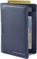 SERMAN BRANDS - Wallets for Men Slim Mens leather RFID Blocking Minimalist Card Front Pocket Bifold Travel Thin by SERMANBRANDS