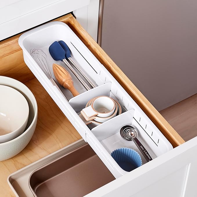 YouCopia DrawerFit Sliding Drawer Sorter, Adjustable Drawer Organizer by YouCopia