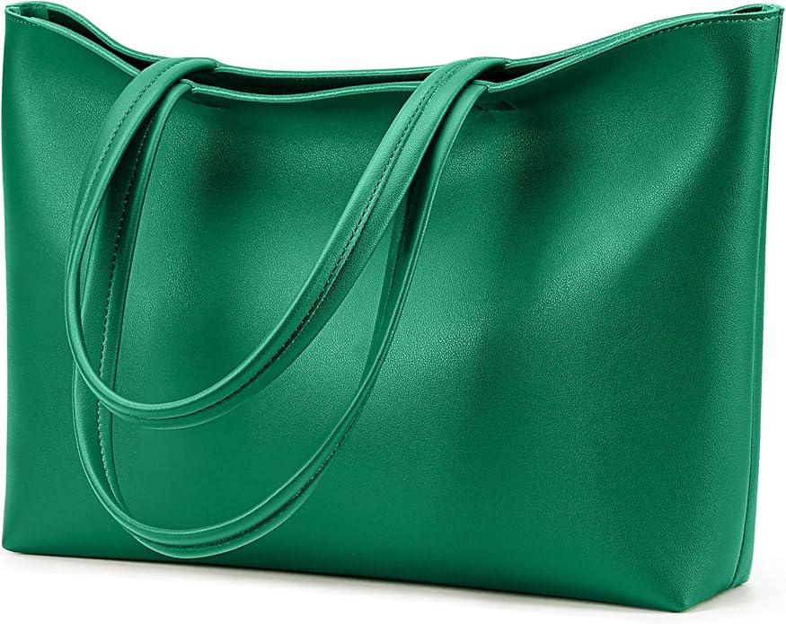 KALIDI Tote Bag Zipper Shoulder Bag Vegan Leather Purses Satchel for Women | Large Casual Handbag for Work Commuting Dating College Everyday by KALIDIFANCYFOREST