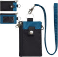 CHENSPRX Minimalist RFID Blocking Small Wallet with ID Window,WaterResistant Zip Id Case Wallet with Lanyard Keychain for Cards,Cash,Travel,Women,Men by CHENSPRX