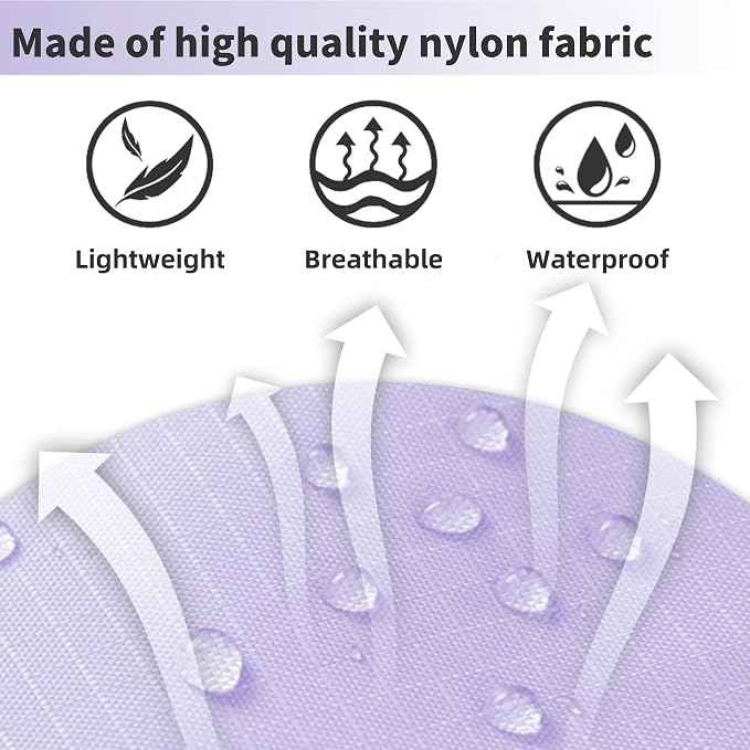 tianzong Travel Shoe Bag with Handle Holds 2 Pairs of Shoes, Shoe Packing Cubes for Travel (Purple, 2 Pack) - Image 2