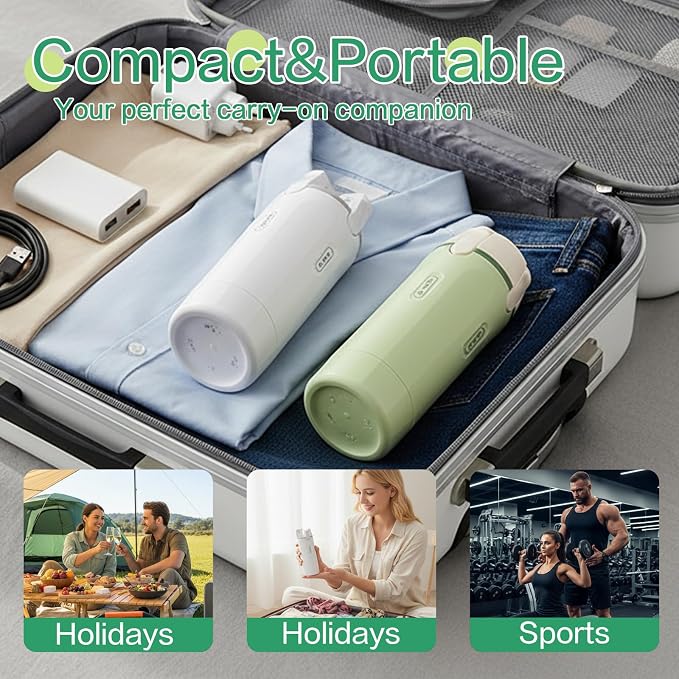 4 in 1 Travel Dispenser Bottle Flying Essentials Camping Toiletries Pump Leak Proof Size Portable Containers Refillable for Shampoo Lotion Creams Body Wash Conditioner Attached Label (White) - Image 4
