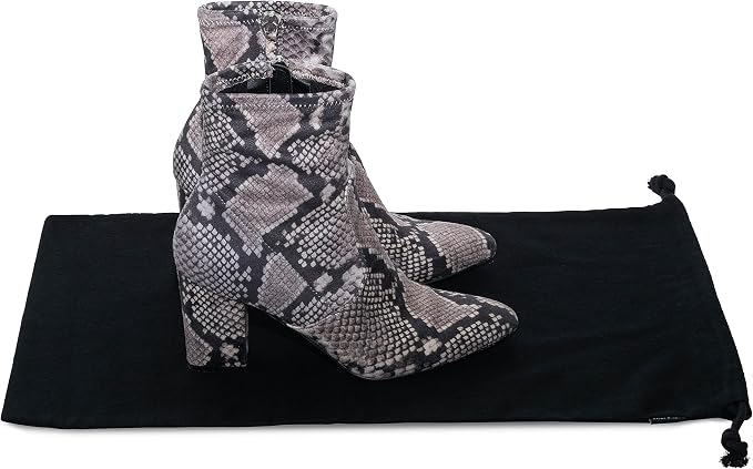 ZENPAC Cloth Bags, Black Duster Flannel Boot Storage with Drawstring Closure, Washable Breathable Cotton Fabric for Shoe, Luggage, 12.5x20.5, 2 Pack - Image 5