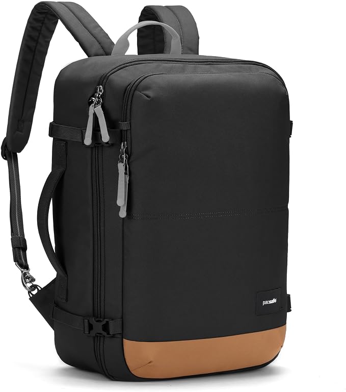 Pacsafe GO Anti Theft 34L Carry-on Backpack, Jet Black - Image 14
