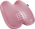 Skechers Seat Cushion, Ergonomic Memory Foam Cushion for Long Sitting Hours on Office & Home Chair, Car Seat Cushion for Sciatica, Coccyx Cushion,Pink by Unknown