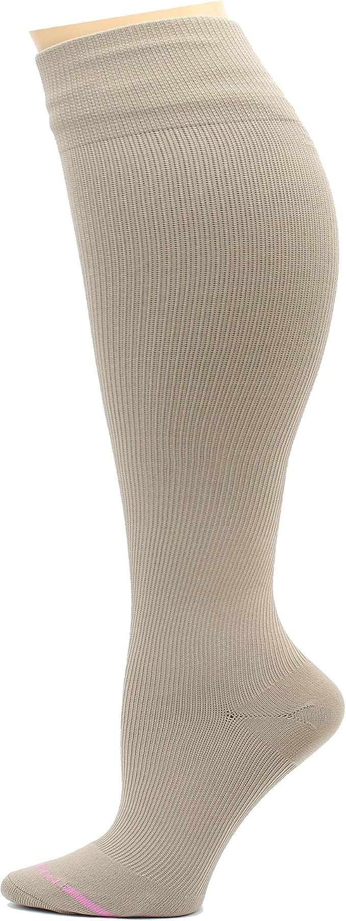 Dr. Motion 4 Pairs Women's Plus Size Wide Calf Compression Knee High Socks Graduated Support - Image 3