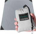 Odoland Sandproof Beach Blanket, Waterproof Portable Mat with Carry Pouch | 71“x63” Quick Drying & Foldable Lightweight Sand Free Beach Mat Tarp for Hiking, Camping, Travel, Grey by Odoland