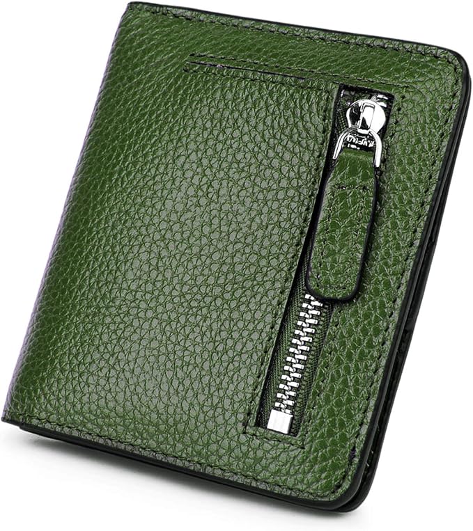 Small Leather Wallet for Women, Ladies Credit Card Holder RFID Blocking Women's Mini Bifold Pocket Purse by AINIMOER