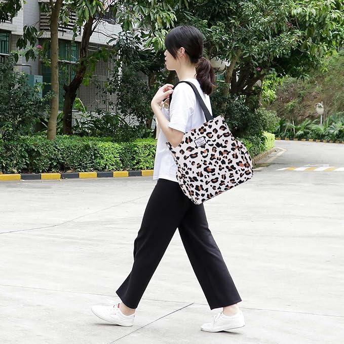 KAMO Floral Tote Bag - Waterproof Lightweight Handbags Travel Shoulder Bag for Hiking Yoga Gym Swimming Travel Beach - Image 2