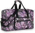 F.FETIVIN Weekender Bag Carry On Travel Duffle Medium Overnight Bag for Women(Purple Paisley) by FFETIVIN