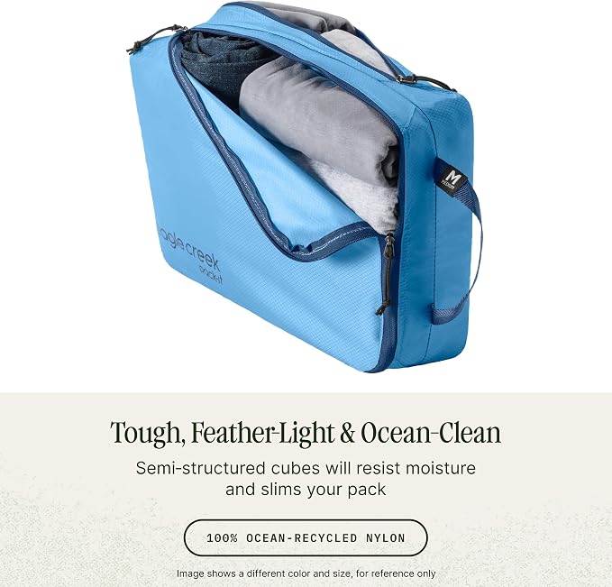 Eagle Creek Pack-It Isolate Extended Stay Set, Storm Grey | Includes Shoe Sack, Medium Clean/Dirty Cube, 2 Medium Isolate Cubes, and 2 Large Cubes, Travel Essentials - Image 3