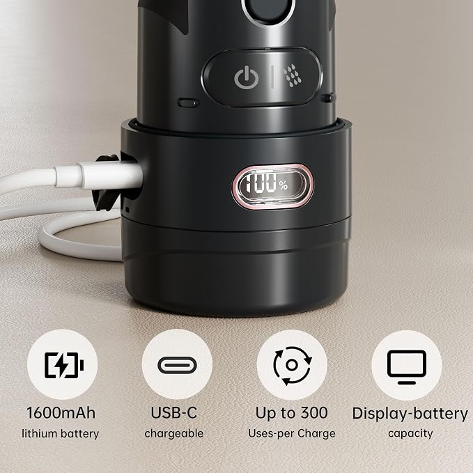 Portable Bidet for Travel,Personal Hygiene Sprayer Bottle for Women Men | Mobile Bidet Portable for Toilet,Electric Handheld High-Pressure Foldable USB-C Battery-Powered - Image 8