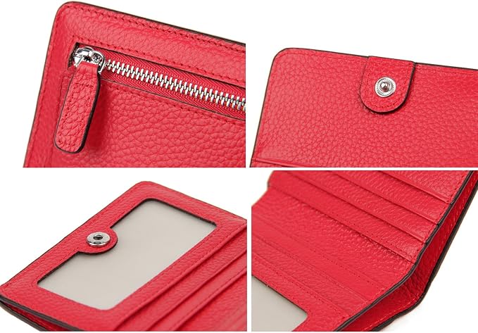 Small Leather Wallet for Women, Ladies Credit Card Holder RFID Blocking Women's Mini Bifold Pocket Purse - Image 7