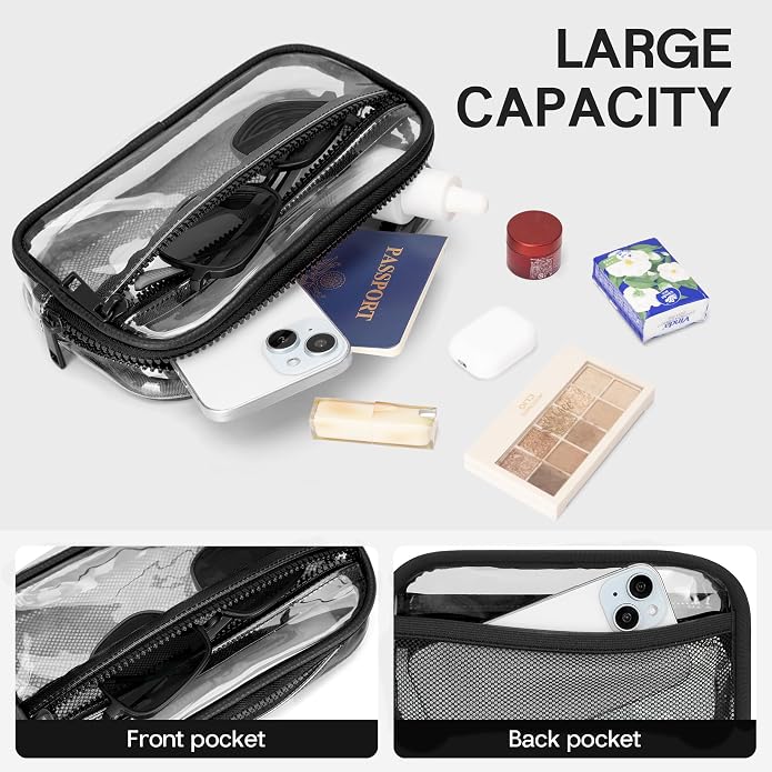 FODOKO Wristlet wallets for Women RFID crossbody bags with 4 Zippers | Checkered quilted nylon with credit card slots, cell phone organizer, and coin purse for travel and everyday carry - Image 4