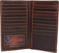 Marshal Bifold Leather RFID Blocking Wallet For Men & Women | Genuine Leather Holder With 19 Slots, 2 Bill Compartments & ID Window | For Credit/Debit Cards, Money & More (Cazoro Brown) by Marshalwallet