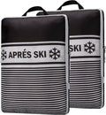 Extra Large Compression Packing Cubes for Checked Luggage, Lightweight Suitcase Organizers & Space Saver Bags - Travel Cubes for Packing - Travel Essentials - 2 Piece Set, X-Large - Black Apres Ski by Unknown