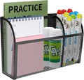Magnetic Pencil Holder-Magnetic Basket for Fridge 3-Grid Mesh Magnetic Pen Holder for Refrigerator, Extra Strong Magnets Mesh Marker Holder Locker Accessories Organizer for Whiteboard by Unknown