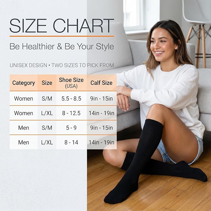 fenglaoda Compression Socks for Women Men 3 Pairs Graduated Compression Support Circulation Socks for Nurses - Image 6