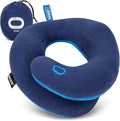 BCOZZY Kids Travel Neck Pillow (3-7 Y/O)- Patented Soft Toddler Pillow for Head & Chin Support in Car Seat, Airplane, and Road Trip Sleeping. Adjustable Size. Fully Washable. Carry Bag. Small, Navy by BCOZZY