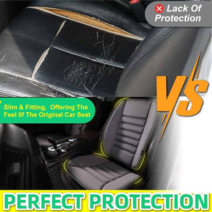 kingphenix Car Seat Cushion with Back Support Pillow, Memory Foam, Grey | Memory Foam Car Cushion for Long Driving, Truck, Office Chair, Tailbone and Lower Back Support - Image 8