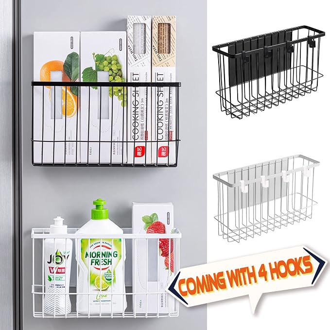 Magnetic Shelf Fridge Basket Bin for Whiteboard Washer Dryer Locker Cabinet | No Drilling Or Tools Needed, Reusable Magnet Organizer Classroom Office Home Kitchen Laundry Storage Rack Container Holder - Image 5