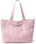 Tote Bag for Women, Casual Hobo Handbags with Compartments | Water Repellent Corduroy Large Capacity Fits 15.6" Laptop Zipper Closure for Travel Work School by Unknown