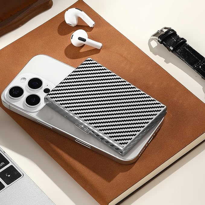 RFID Stainless Steel Credit Card Wallet Slim Metal Business Card Holder for Women Men - Image 7