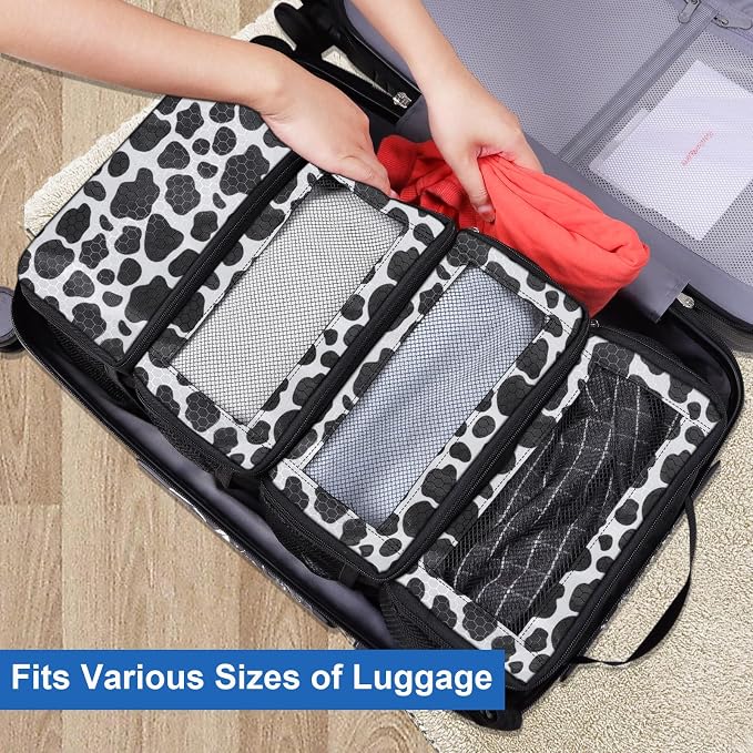 Olosar Suitcase Organizer, Travel Luggage Organizer Portable Hanging Travel Shelves Collapsible Hanging Packing Cubes for Carry on Suitcase - Image 3
