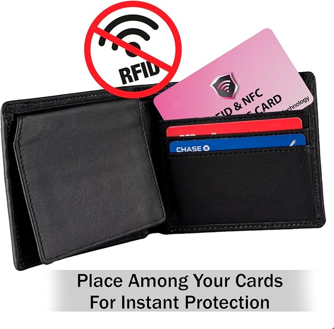 SaiTech IT 10 Pack RFID Blocking Card for Credit Debit ID Card, Pink | Slim Anti-Theft Contactless NFC RFID Blocker Protector, Easily Fit into Wallet and Purse, for Men & Women - Image 7