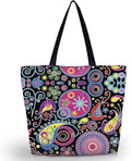 Beach Tote Bags Travel Totes Bag Shopping Zippered Tote for Women Foldable Waterproof Overnight Handbag by newplenty