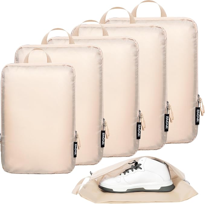 BAGAIL 6 Set Ultralight Compression Packing Cubes Packing Organizer for Travel Accessories Luggage Suitcase Backpack by BAGAIL