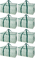 BALEINE 8-Pack Oversized Moving Bags with Reinforced Handles, Heavy-Duty Storage Tote for Clothes, Moving Supplies (Antique Folidage, 8-Pack) by BALEINE