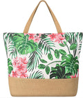 Trifabricy Beach Bags for Women,Waterproof Straw Beach Tote Bag With Zipper | Spacious Storage Capacity, Secure Zipper Closure, Reinforced Carry Handles, Stylish Printed Design For Outdoor Activities by Trifabricy
