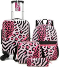 Kid's Luggage Sets Suitcases with Wheels for Girls Women 5 Piece Hardshell Toddler Suitcase Set with Neck Pillow Airplane 16'' Carry on Travel Luggage by Unknown