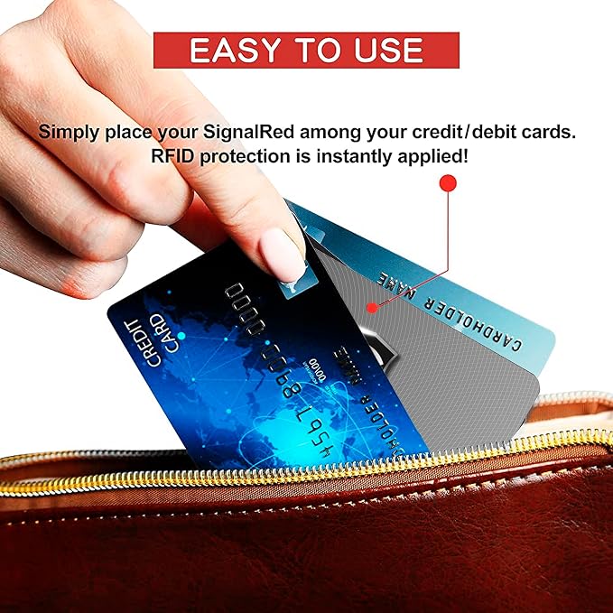 SaiTech IT 3 Pack RFID Blocking Card for Credit Debit ID Card, Grey | Slim Anti-Theft Contactless NFC RFID Blocker Protector, Easily Fit into Wallet and Purse, for Men & Women - Image 4