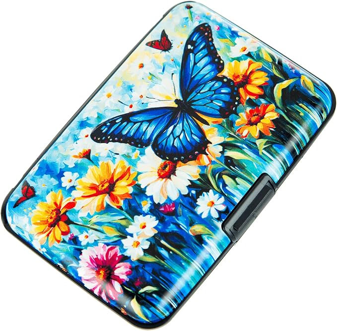 Credit Card Holder Small RFID Blocking Wallet Business Metal Slim Mini Aluminum Hard Case for Women Men by Kaabao