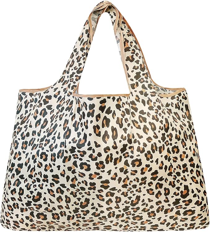 allydrew Large Foldable Tote Nylon Reusable Grocery Bags - Image 3