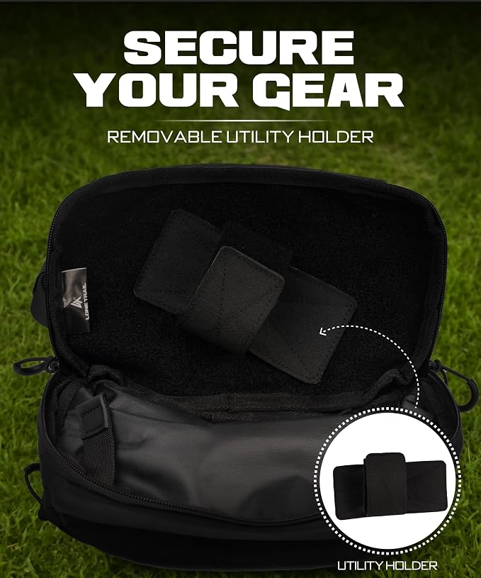Large Concealed Carry Fanny Pack - Tactical CCW Waist Bag | 11.5x6.5in waist pack, PU-coated nylon, rear pocket with anchor strap, fits men and women - Image 8