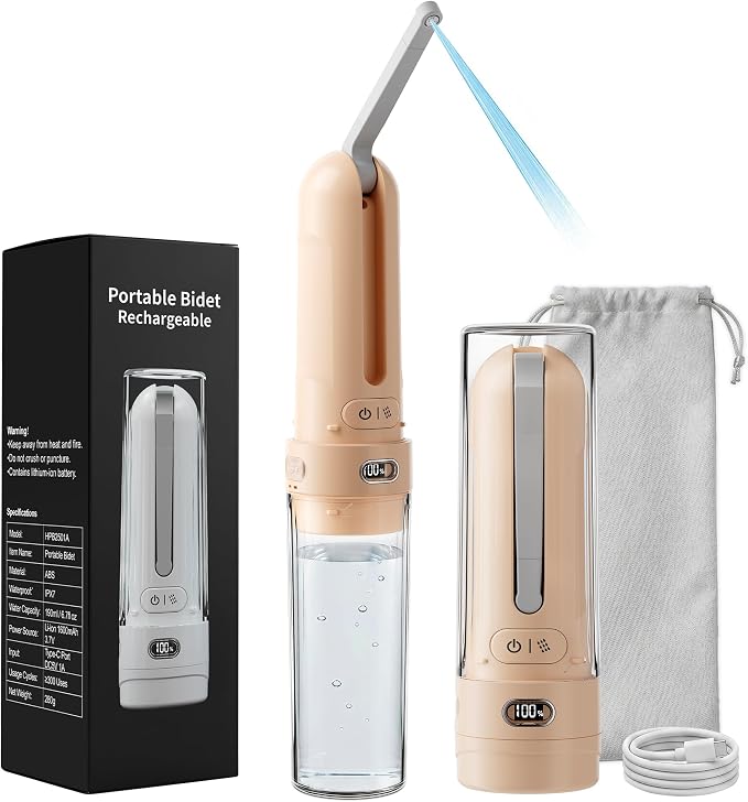 Electric Portable Bidet for Postpartum Care, Light Orange by WeWiHLTH